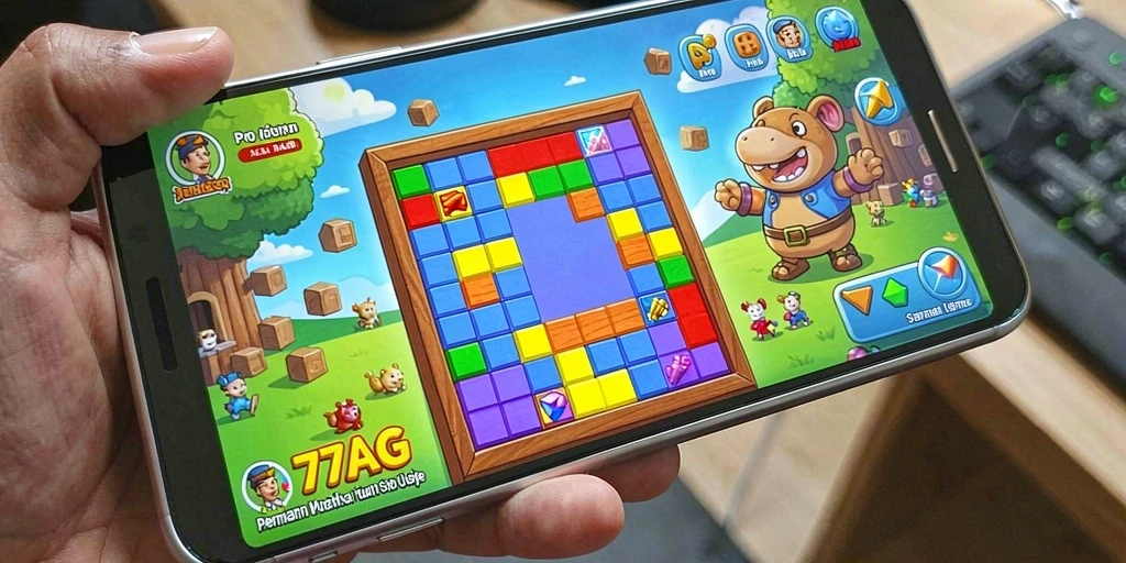 Tampilan gameplay menantang dari 77AG yang mengasyikkan.