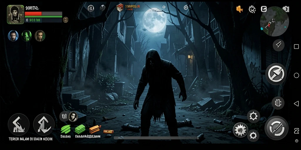Gameplay menegangkan dengan atmosfer Horror yang mencekam.