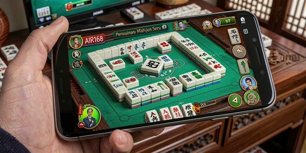 Tampilan grafis menarik dari permainan Mahjong AIR168 yang penuh warna.