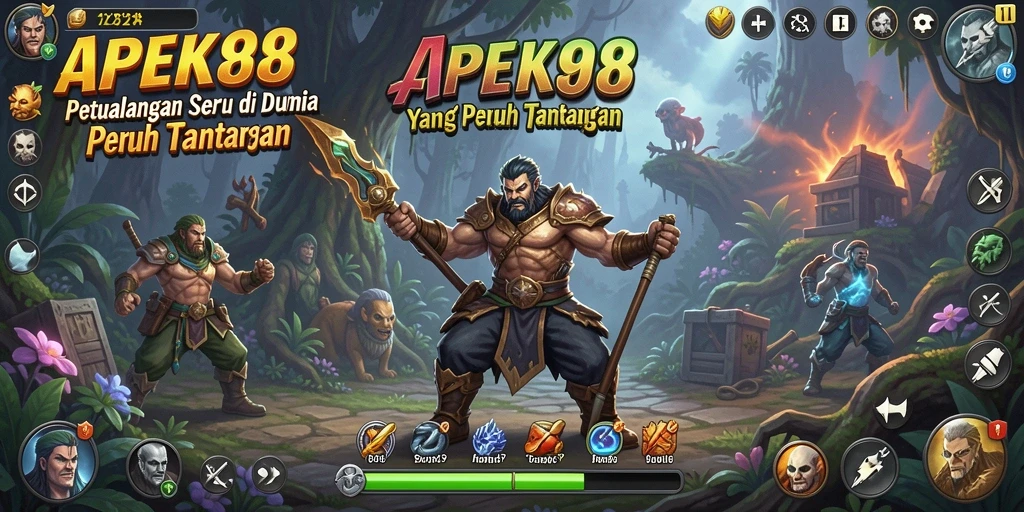 Screenshot gameplay APEK88 menampilkan suasana petualangan yang menegangkan.