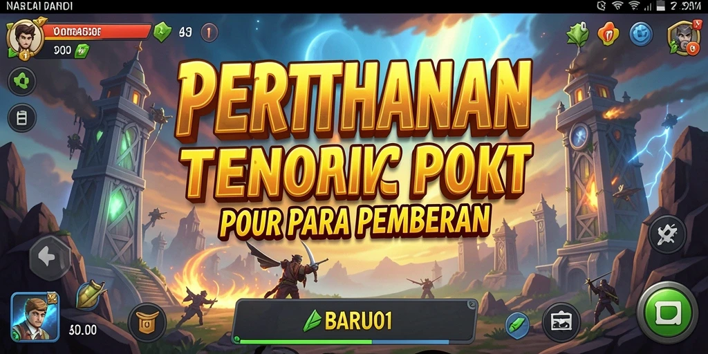 Gameplay menegangkan BARU01 dalam mode Tower Defense.
