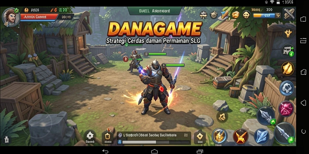 Tampilan gameplay yang menakjubkan dalam aksi strategis.