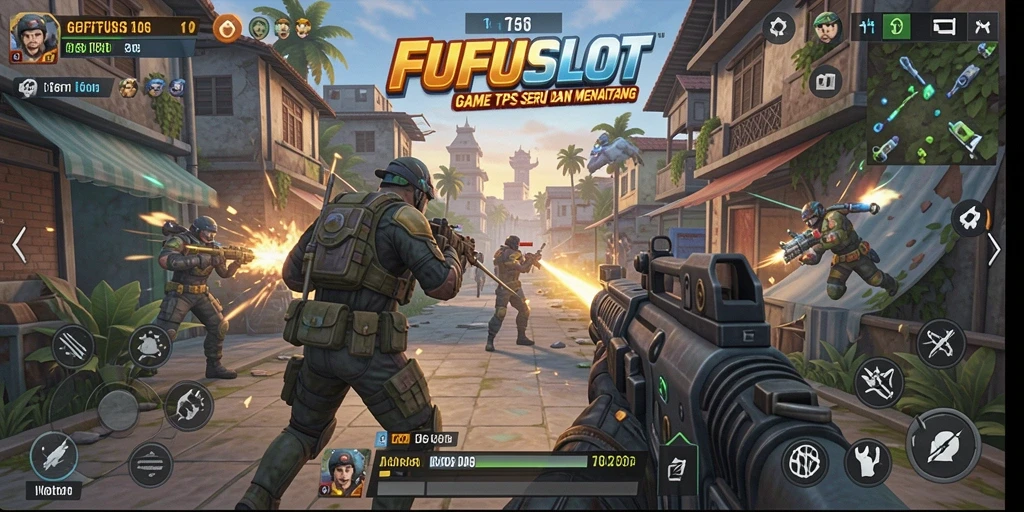 Tampilan menarik dari gameplay FUFUSLOT di dalam pertempuran.
