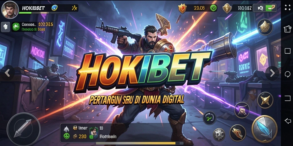 Gameplay HOKIBET yang mendebarkan saat pertarungan berlangsung.