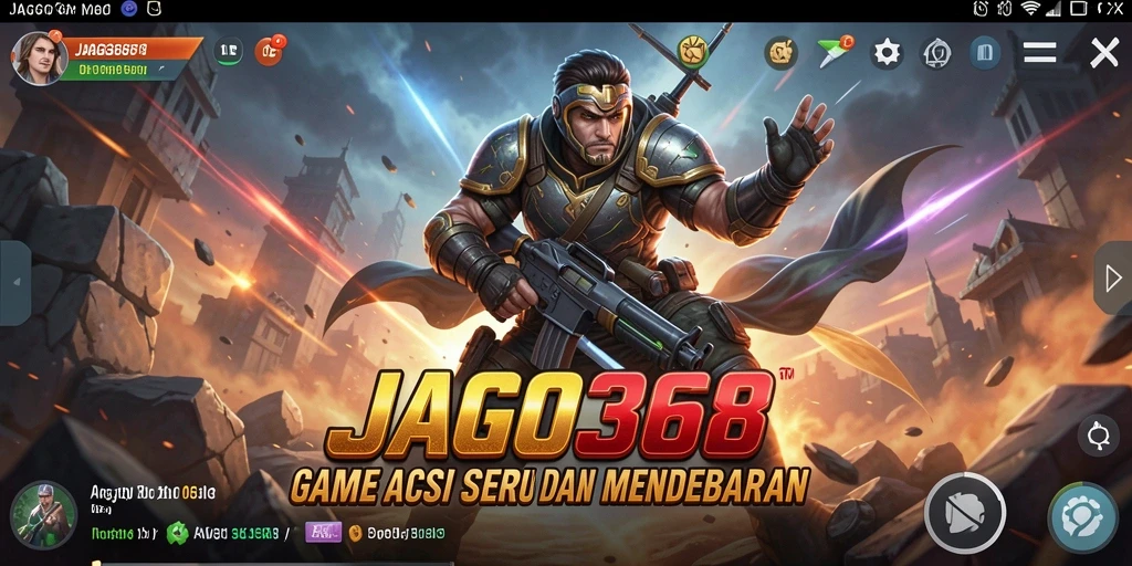 Screenshot gameplay JAGO368 menunjukkan aksi pertempuran yang intens.