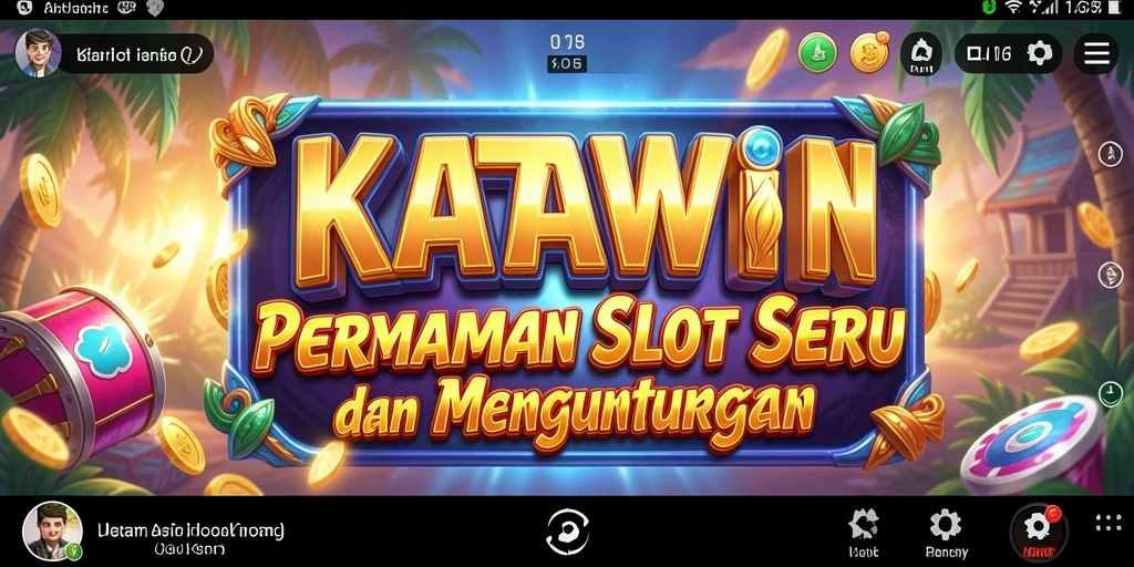 Screenshot menampilkan gameplay KATAWIN yang penuh aksi di mesin slot.
