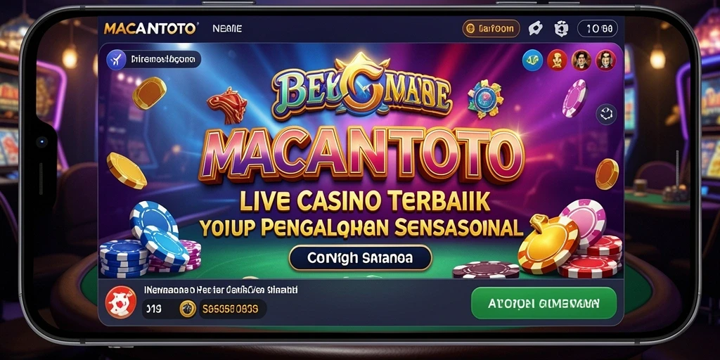 Tampilan utama gameplay Live Casino di MACANTOTO yang menarik.