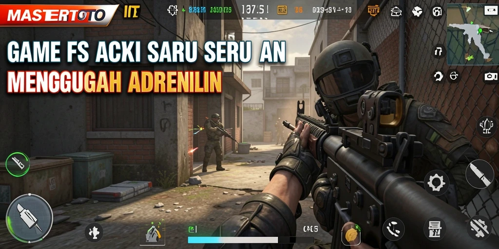 Gameplay mendebarkan dalam aksi tembak-menembak MASTERTOTO.