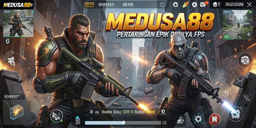 Tangkapan layar dari gameplay intens MEDUSA88 yang menampilkan pertempuran yang mendebarkan.