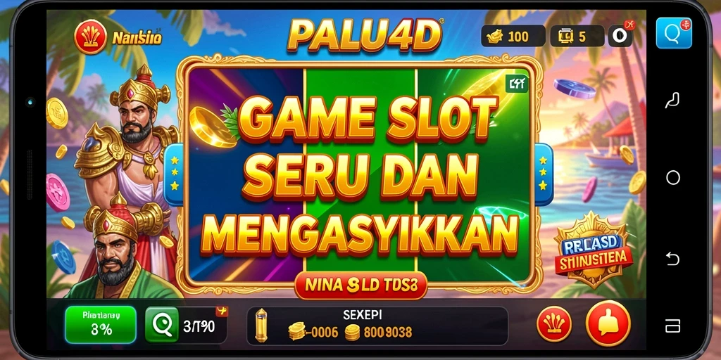 Tampilan gameplay menarik dari PALU4D dengan berbagai tema slot.
