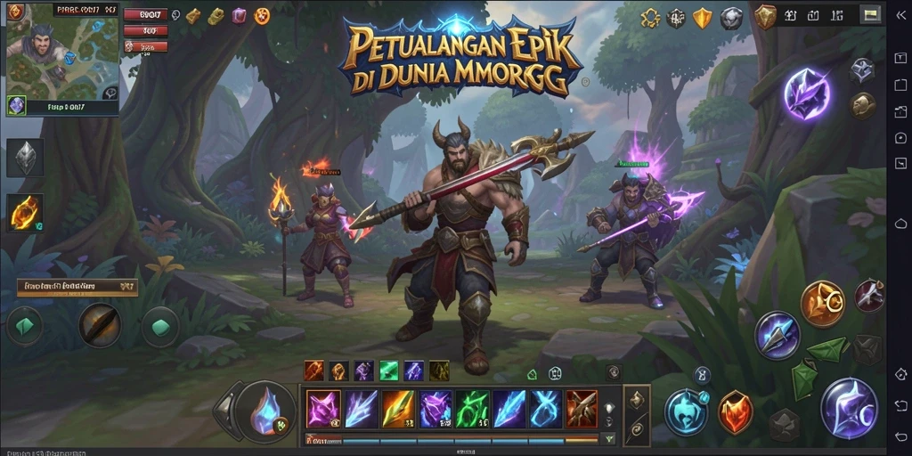 Tampilan aksi multiplayer seru di dalam PRG007