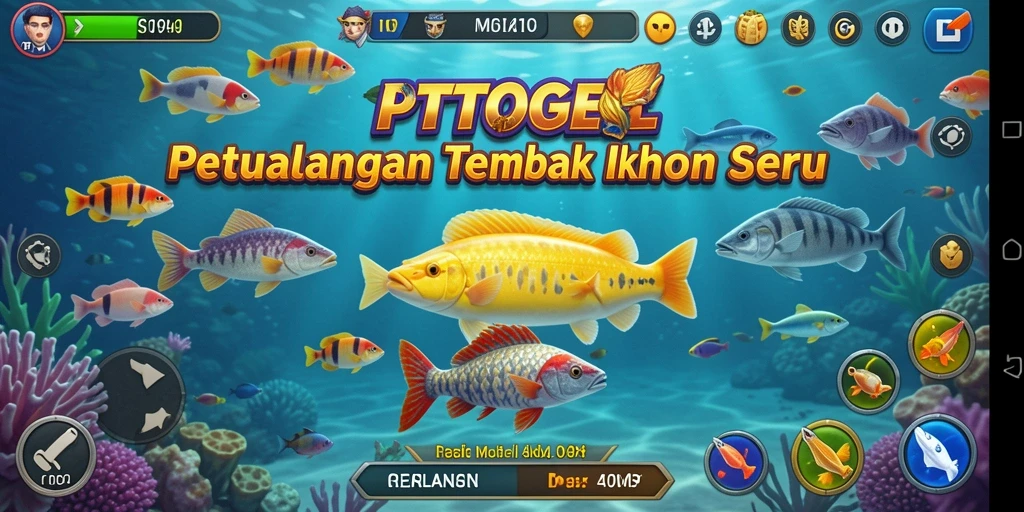 Screenshot gameplay Tembak Ikan PTTOGEL yang menarik dan penuh aksi.
