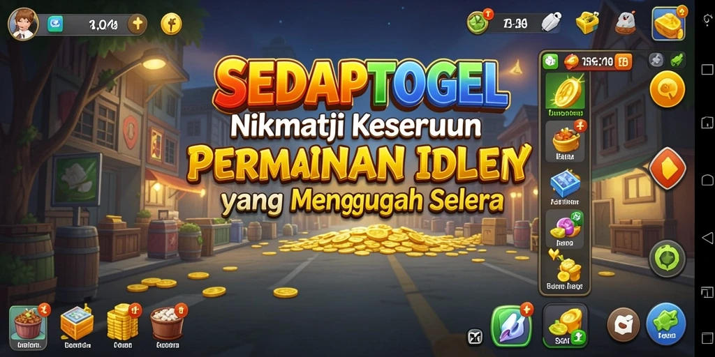 Tampilan gameplay menarik dari SEDAPTOGEL dengan elemen Idle yang menyenangkan.