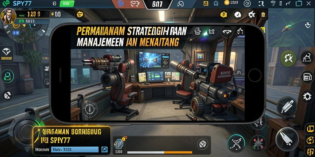Tampilan gameplay SPY77 yang menarik dan strategis.