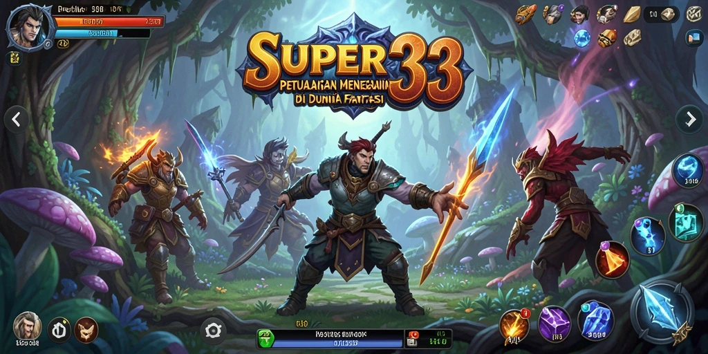 Gameplay menegangkan dalam dunia petualangan SUPER33 yang penuh warna.