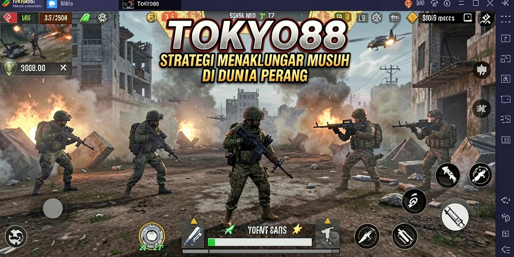 Tampilan gameplay TOKYO88 dengan elemen strategi yang menegangkan.
