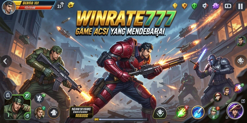 Tangkapan layar <strong>WINRATE777</strong> menampilkan aksi mendebarkan dalam permainan.